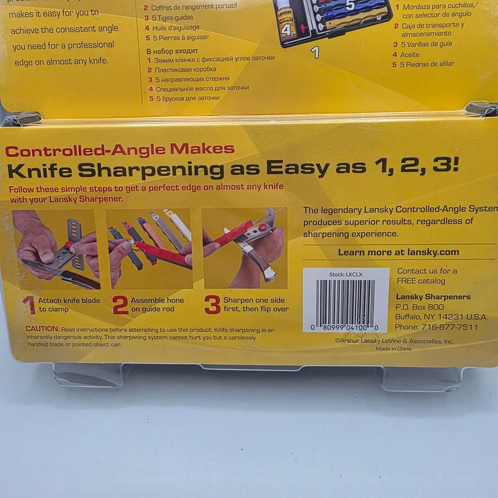 Lansky Sharpeners Controlled Angle Sharpening System Deluxe Knife Sharpening Kit